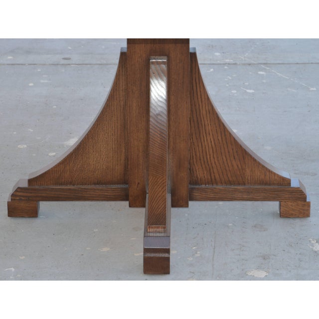 American Craftsman Style Dining Table, Built to Order by Petersen Antiques For Sale - Image 3 of 12