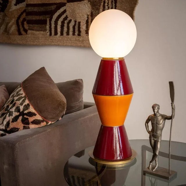 Medium Palm Table Lamp by Marioni For Sale - Image 6 of 7