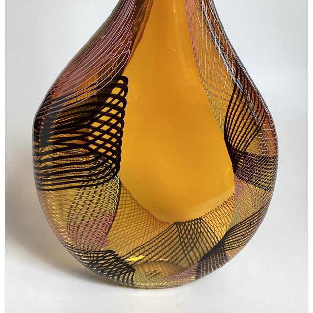 Italian An Italian Glass "Angel Tear" Vase by Lino Tagliapietra For Sale - Image 3 of 8
