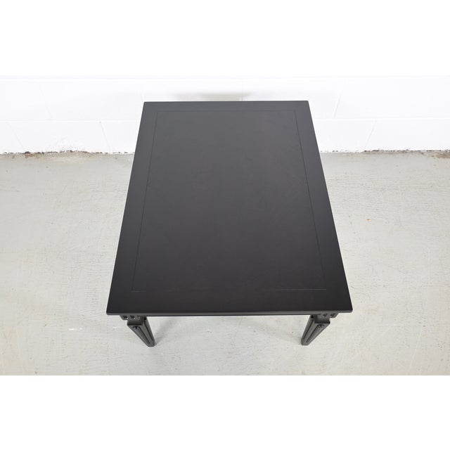 Wood Baker Furniture French Regency Ebonized Walnut End Table For Sale - Image 7 of 11
