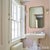 Schumacher SAMPLE - Schumacher Emma Stripe Wallpaper In Coral For Sale - Image 4 of 4