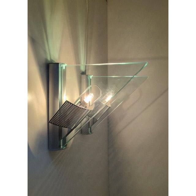 Metal Vintage Icaro Wall Sconces by Carlo Forcolini for Artemide, 1980, Set of 2 For Sale - Image 7 of 18