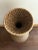 Vintage Woven Wicker Rattan Floor Basket Vase For Sale - Image 4 of 10