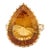 Metal Contemporary 17.95ct Pear Cut Citrine Vintage Ring Size 7 in 14k Solid Gold For Sale - Image 7 of 13