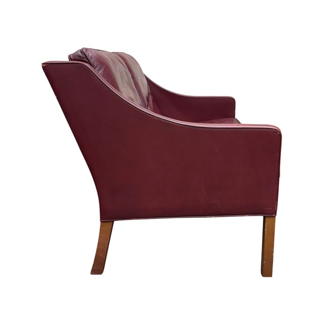 Mid-Century Modern Børge Mogensen, Fredericia, Model 2208 Sofa, Leather, Denmark, 1960s For Sale - Image 3 of 9
