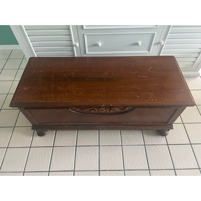 American 1934 Lane Cedar Hope Chest – Altavista Virginia – Original Interior Tray For Sale - Image 3 of 12