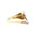 Late 20th-Century 18 Karat Two Tone Diamond Question Mark Ring For Sale - Image 4 of 7