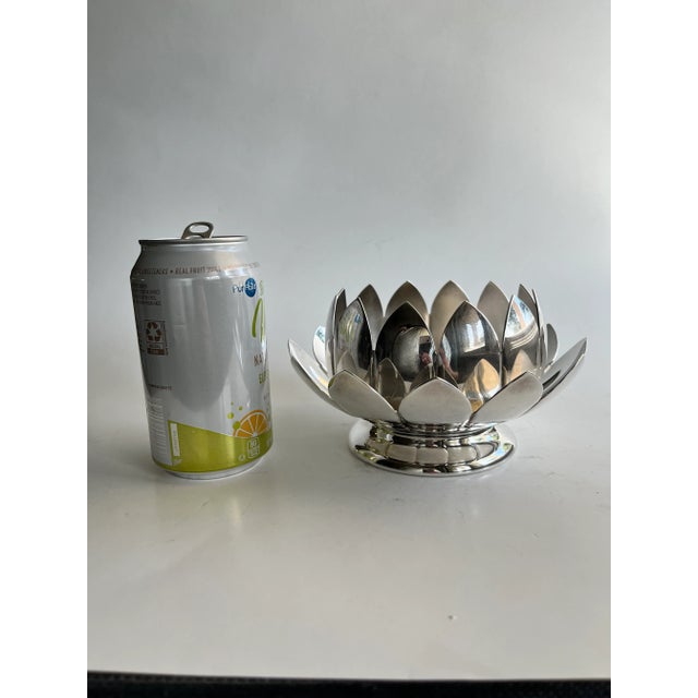 Mid 20th Century Vintage Reed & Baron Silverplate Lotus Flower Vase For Sale - Image 12 of 12
