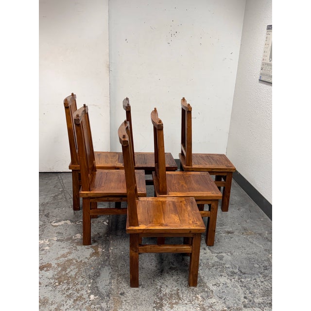 Handcrafted Dining Chairs, Set of Six For Sale In San Francisco - Image 6 of 12