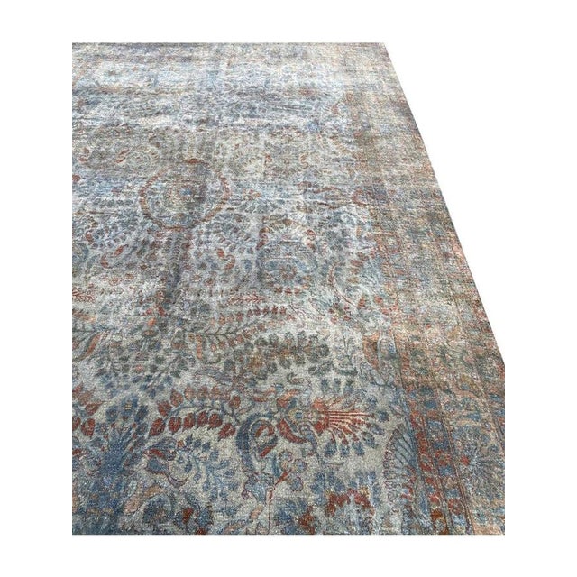 1960s Old Persian Sarouk Area Rug 8x12 For Sale - Image 10 of 12