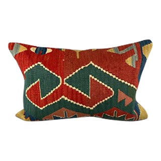 16 x 24 Kilim Pillow Turkish Aegean Dreamland Pillow Cushion Cover For Sale