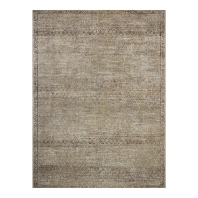 Amber Lewis x Loloi Cambria Ash / Bark 7'-6" x 9'-6" Area Rug For Sale