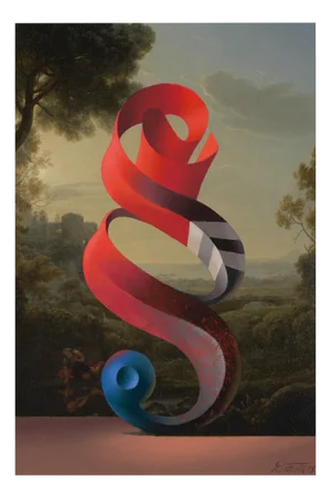 Juris Dimiters, Paragraph, 2015, Oil Painting & Digital Print