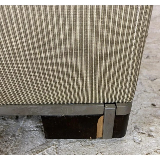 Textile Early 20th Century Custom Silk Lounge Chairs in the Style of Christian Liaigre - a Pair For Sale - Image 7 of 11