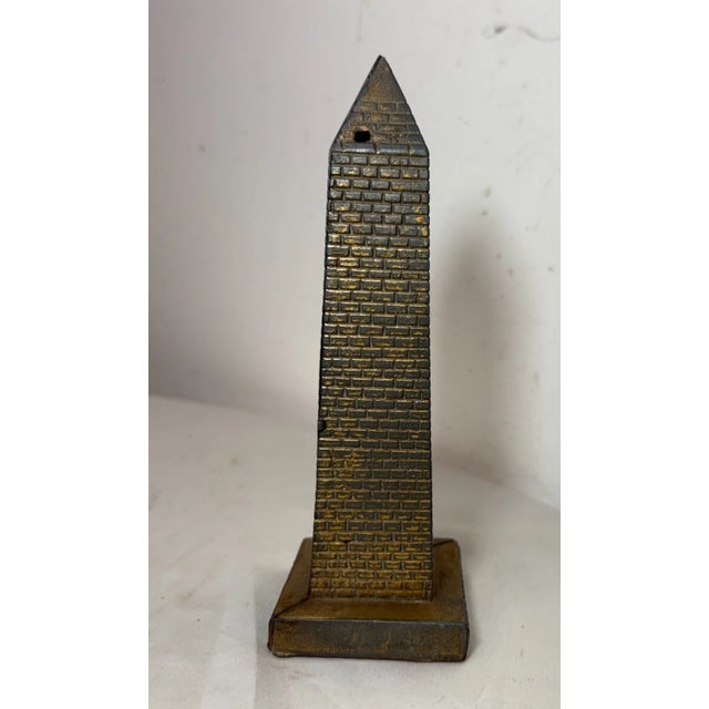 Up for sale is a rare antique original A. C. Williams Washington monument cast iron still bank. This collectible item was...