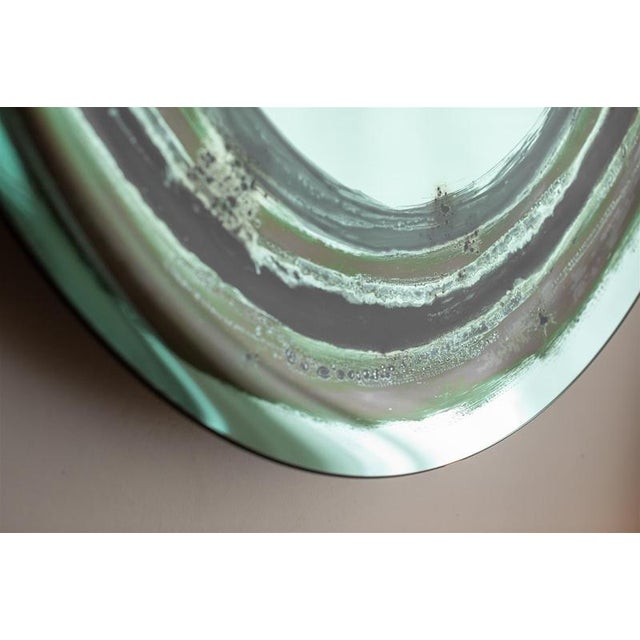 Not Yet Made - Made To Order Green Aura Wall Mirror by Oom Glass For Sale - Image 5 of 15