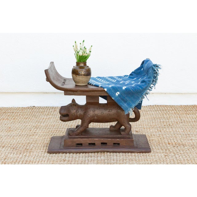 A symbol of status and power, this antique Asante stool is a must-have for collectors of African art. Hand-carved from a...