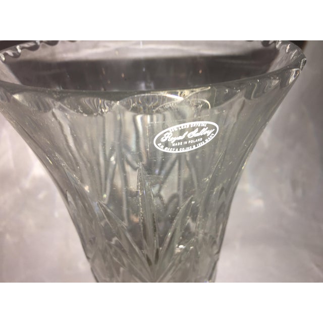 Royal Gallery Lead Crystal Tall Vase From Poland Chairish
