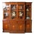Regency Sheraton Breakfront Bookcase with Mahogany Inlay For Sale