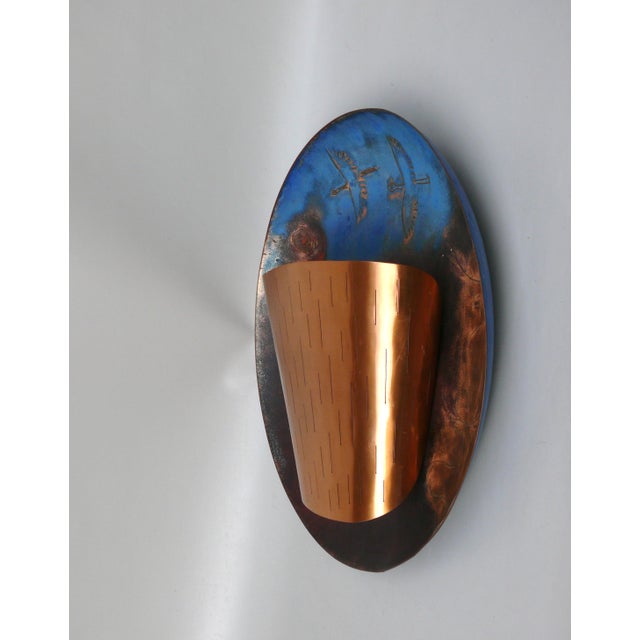 Vintage Scandinavian Wall Lights in Copper, 1960s, Set of 2 For Sale - Image 11 of 18
