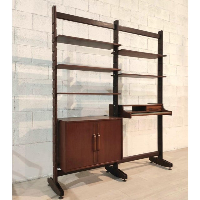 Italian Modular Teak Bookcase, 1960s For Sale - Image 10 of 10