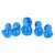 1970s Five Duck Figurines in Blue Art Glass by Josef Marcolin for FM Ronneby, 1970s, Set of 5 For Sale - Image 5 of 5
