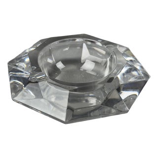 Belgian Crystal Ashtray from Val Saint Lambert For Sale