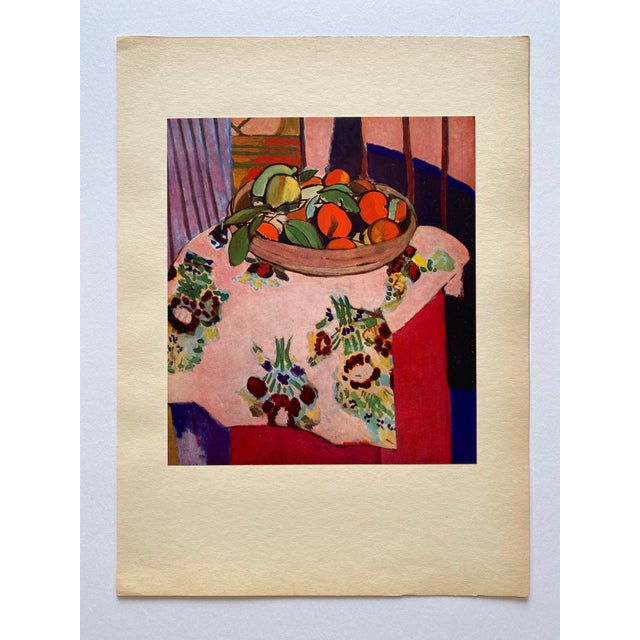1940s Henri Matisse Vintage 1946 First Edition Fine Art Lithograph Print " Les Oranges " 1912 For Sale - Image 5 of 10