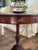 Vintage Lane Mahogany Drum Table Round Pedestal Side End Table Drawer Claw Feet For Sale - Image 10 of 11