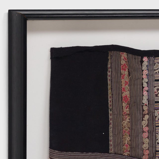 Chinese Embroidered Miao Baby Carrier, C. 1900 For Sale - Image 4 of 4