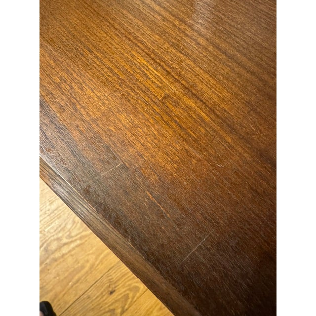 1960s American MCM Walnut Spanish Style Buffet With Pillow Tufted Facade For Sale - Image 11 of 12