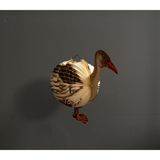 Paper Goose Lantern, West Germany, 1960s For Sale - Image 4 of 14