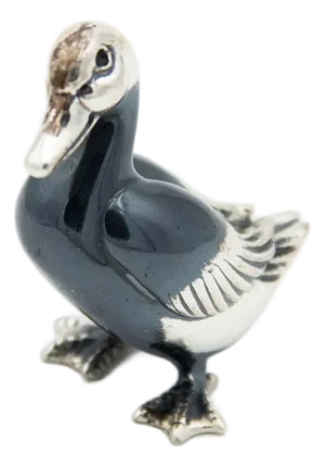 Miniature Duck in Nickel Silver