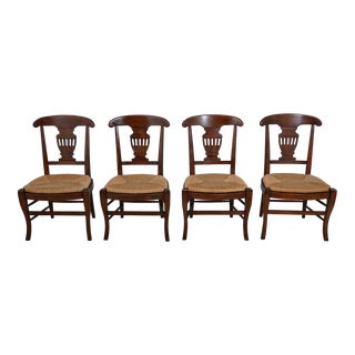 Set of 4 Hickory Chair Co Country French Dining Chairs For Sale