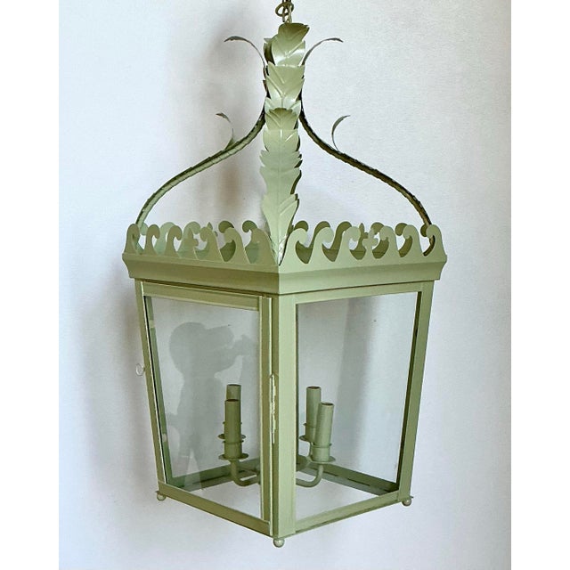 Vintage Timothy Langston Georgian Hall Lantern For Sale - Image 10 of 12