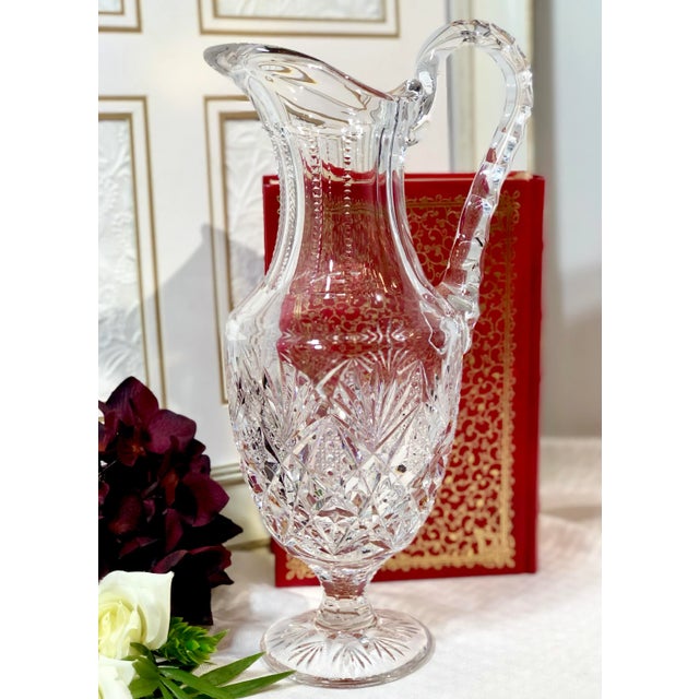 Antique St Louis Florence Cut Crystal Tall Water Pitcher For Sale In Phoenix - Image 6 of 10