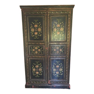 ABC Home French Hand Painted Armoire For Sale