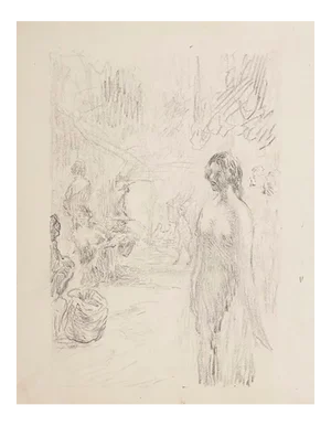 Ferdinand Piloty, L'Ancien, Original Lithograph, 1806