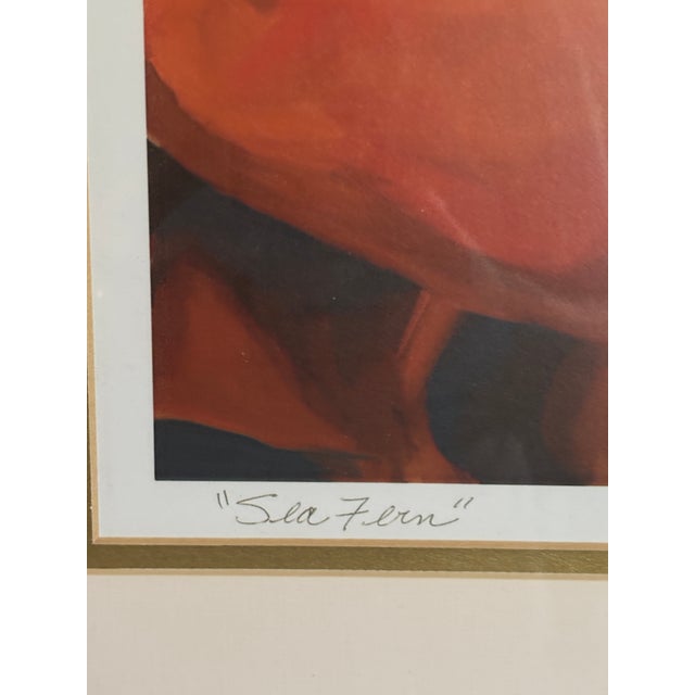 Contemporary 'Sea Fern' Deep and Saturated Signed Giclee Print by Bob Stedman For Sale - Image 4 of 4