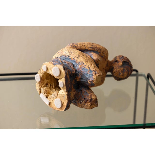 Mid-Century Studio Stoneware Female Figure Sculpture For Sale - Image 4 of 13