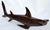 1970s Ironwood Hand-Carved Shark Animal Sculpture Coastal Nautical Figurine Brazil For Sale - Image 14 of 14