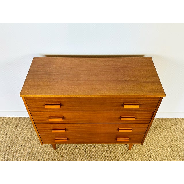 Mid-Century Modern Scandinavian Teak Chest of Drawers, 1960 For Sale - Image 3 of 12