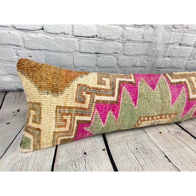 12 x 46 Lumbar Rug Pillow Oriental Majesty Turkish Pillow Cushion Cover For Sale In Houston - Image 6 of 7