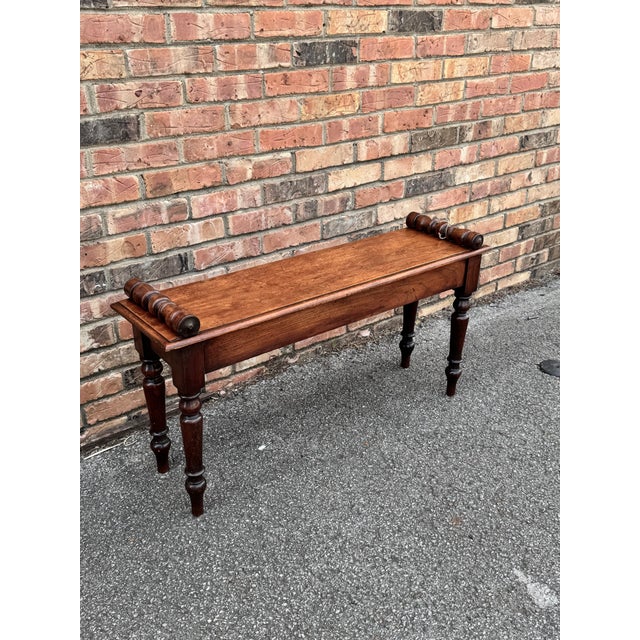 Mid 19th Century 19th Century English Hall Bench For Sale - Image 5 of 8
