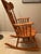 American 1980s Solid Oak Rocking Chair For Sale - Image 3 of 8