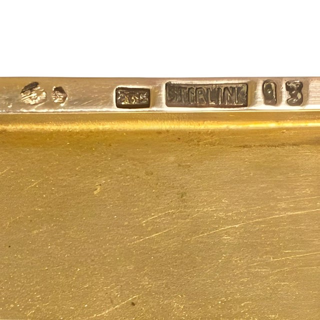 Art Deco Silver and Guilloche Enamel Cigarette Case For Sale - Image 4 of 12