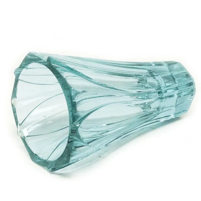 Glass Art Deco Alexandrite Vase from Moser, Czechoslovakia, 1930s For Sale - Image 7 of 8