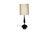 This is a stunning and very sought-after mid century, Hollywood Regency, ceramic table lamp with an elongated neck, over...