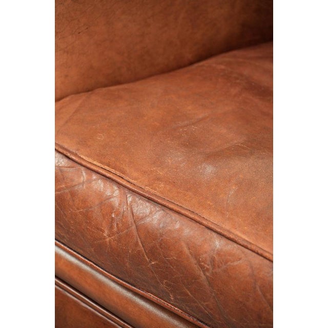 Vintage Sheepskin Armchair with Decorative Studs For Sale - Image 12 of 15