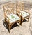 Vintage Coastal Chinese Chippendale Rattan Armchairs – A Pair For Sale - Image 4 of 12
